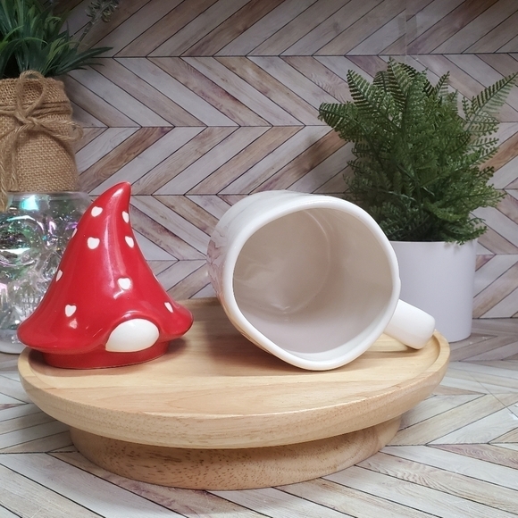 Rae Dunn SOUL MATE Mug with Gnome Topper Ceramic Valentine’s Day - Picture 4 of 6